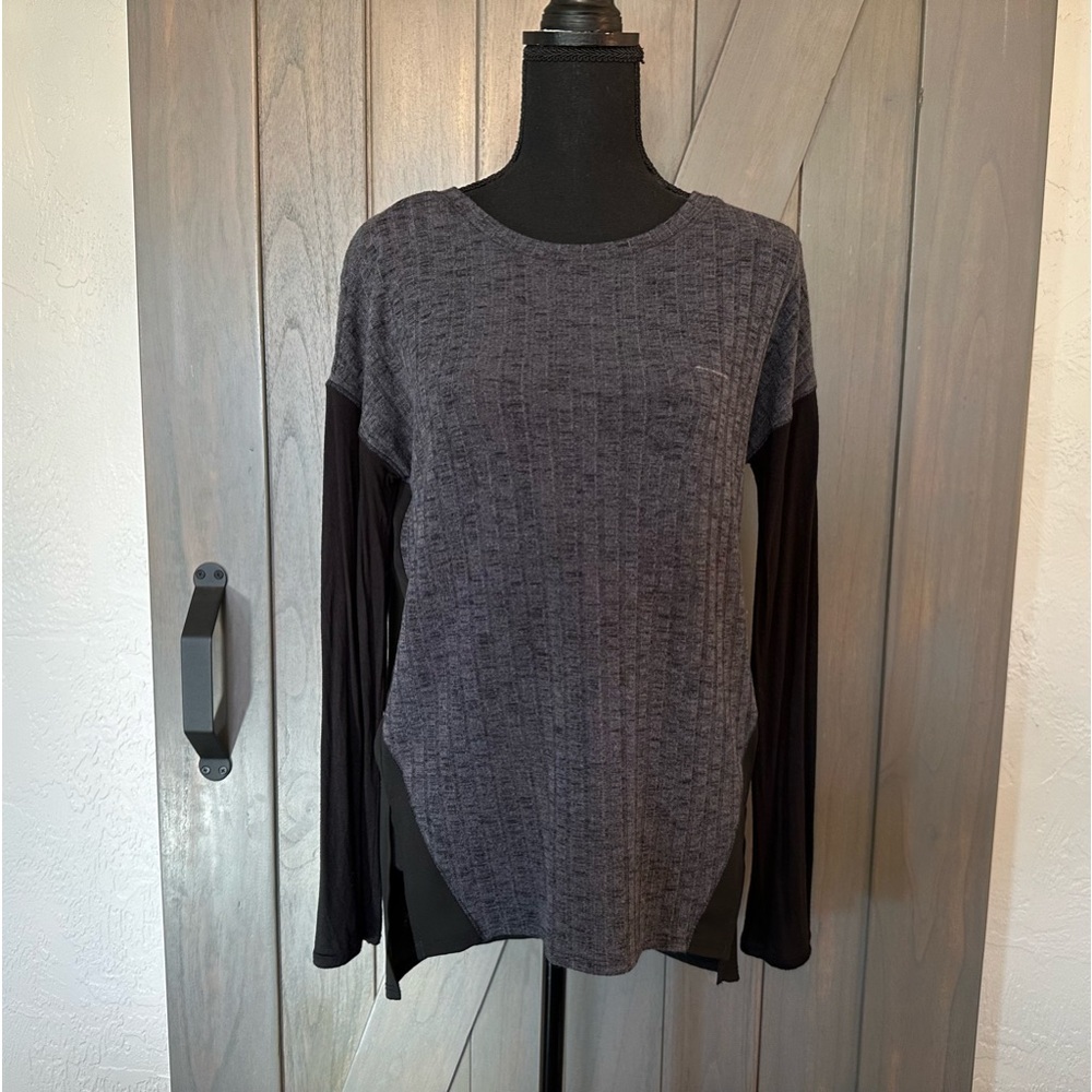 Sanctuary Heather Grey Long Sleeve Sweater Knit Top
